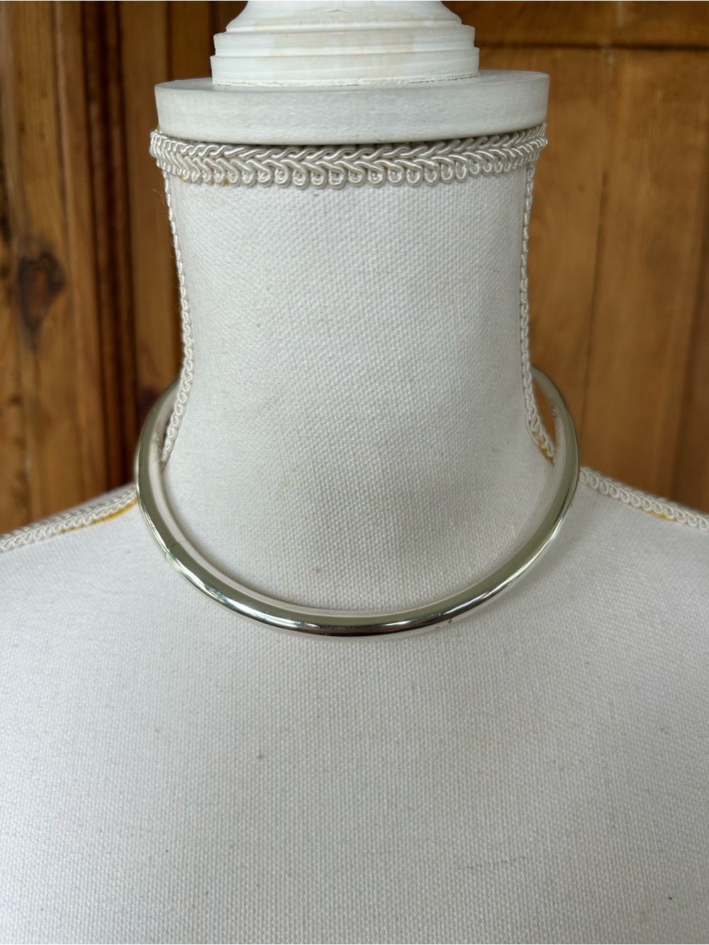 Vintage AFR Sterling Silver Collar Choker Necklace Women's Statement Jewelry
